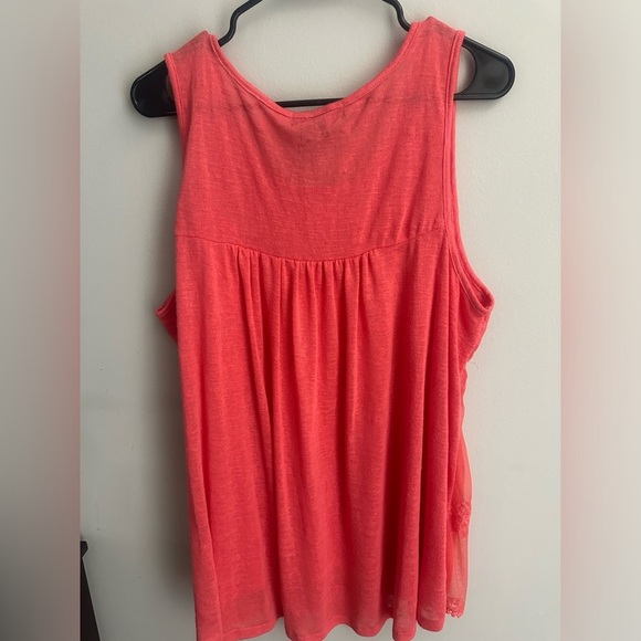 Star Scene Women Crochet Inset Tank Top Size 2X - Picture 5 of 7